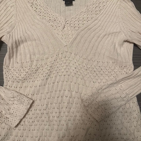 🌥️Calvin Klein vneck open knitted long sleeve top - Picture 3 of 3